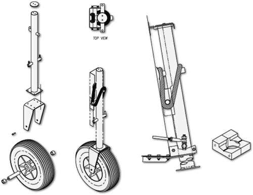 ZODIAC XL Nosegear Assembly