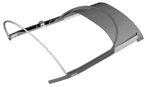 Zodiac CH 650 forward-hinging canopy frame