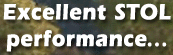 Excellent STOL performance