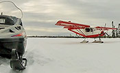 STOL CH 701 on skis