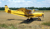 STOL CH 701 on a dirt landing strip