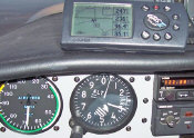 Check out the GPS ground speed: 35 mph!