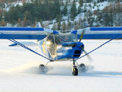 Landing in snow...