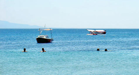 STOL CH 701 on the Adriatic Sea