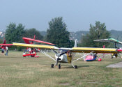 STOL CH 701 on an ultralight grass field