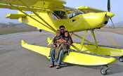 A STOL CH 701 on amphibious floats in Greece