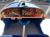 STOL CH 701 cabin and instrument panel