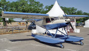 STOL CH 701 on amphibious floats