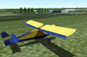 X-Plane simulator take-off