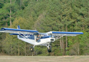 John Brooker's first flight in his newly completed STOL CH 701