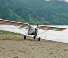 STOL CH 701 on the shores of Lake Malawi