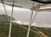 View of the Brazil coast from the STOL CH 701