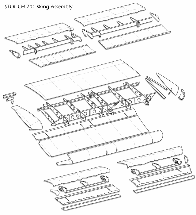 STOL CH 701 Wing Assembly