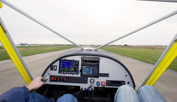 Forward visibility in the STOL CH 750