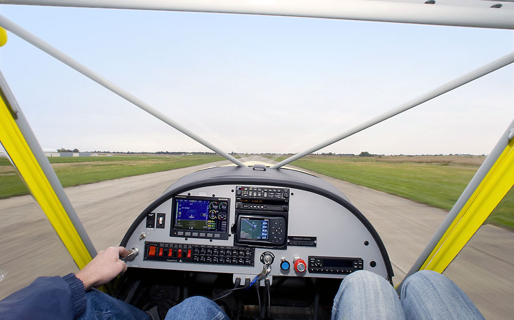 Forward visibility in the STOL CH 750