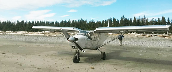 Zenith STOL CH 801 on Alaskan beach