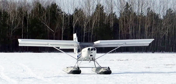 Full Lotus floats on snow