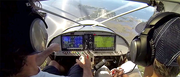 Landing at Cedar Key on the way to Sun and Fun