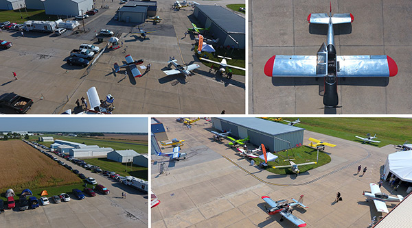 Aerial view of the Open Hangar Days
