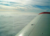 View of the wing with closed wing baggage locker.