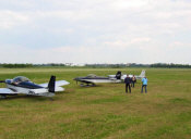 Three Zodiacs on a cross-country outing.