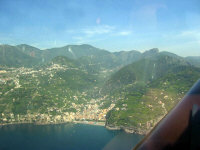 View of the coastal mountains