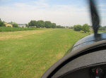 Taxiing on grass field