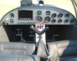 custom panel with Dynon EFIS and handheld Garmin GPS