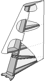 ZODIAC CH 601 Rudder Assembly