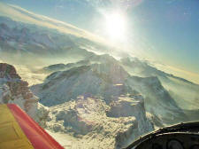 Mountain flying - Swiss Alps