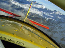 Mountain flying - Swiss Alps
