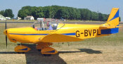 A British ZODIAC with a custom canopy.