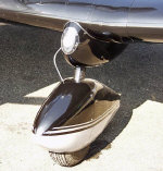 A custom landing light installation