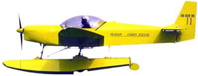ZODIAC CH 601 HD on Zenair Amphibious Floats